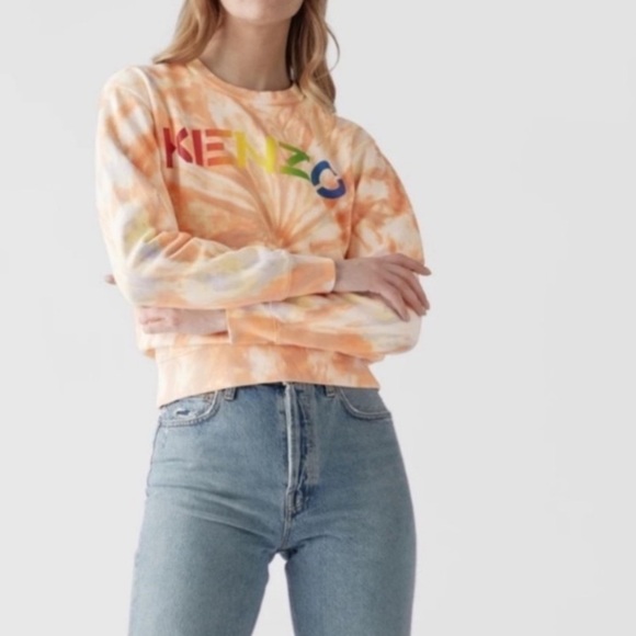 Kenzo Multicolor Tie-Dye Sweatshirt SIZE M - Picture 2 of 4